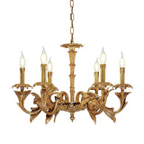ADELINE French Leaf Brass Chandelier