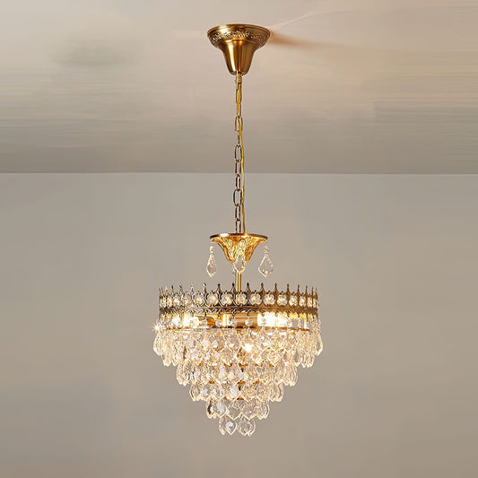 Elysée Crystal Chandelier in Gilded Gold