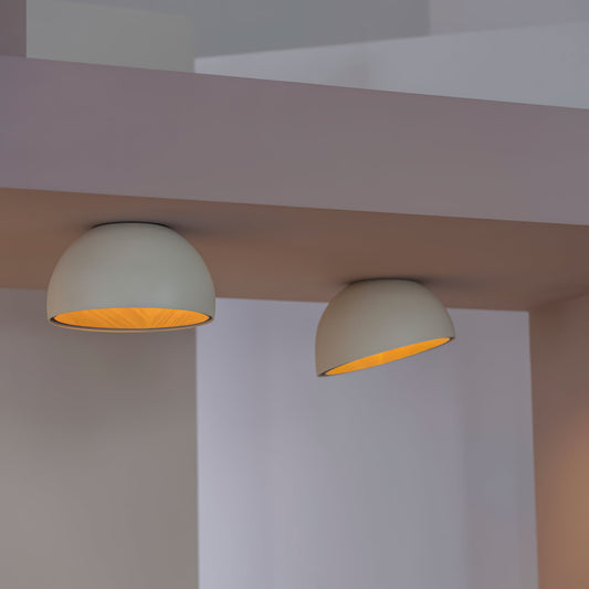 ARDEN Wood-Tone Metal Ceiling Light