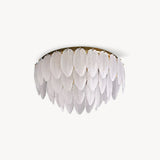 FLORINDA Etched Glass Petal Ceiling Light