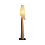 VELIERA Wood Flag Shade Floor Lamp
