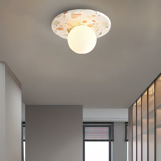 MIRELLA Terrazzo & Brass Ceiling Light