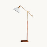 PIEGA Pleated Walnut Floor Lamp