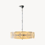 SOLENNE Textured Glass Orb Chandelier