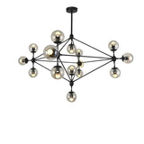 PERLAGE Glass Globe Cluster Chandelier