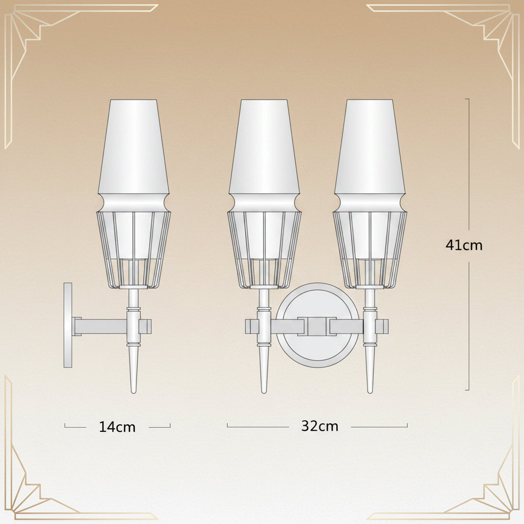 Regalia Prism Brass Wall Sconce