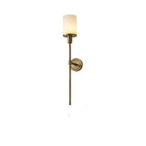 MARMELLE Natural Marble & Brass Wall Sconce