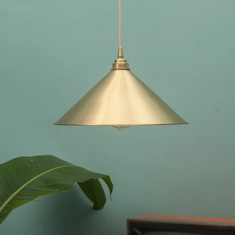 CAMPANA Brass Cone Pendant Light