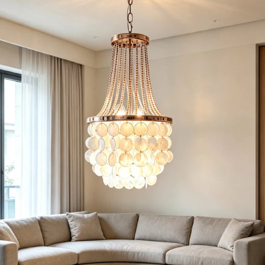 NEREIDA Shell & Pearl Chandelier