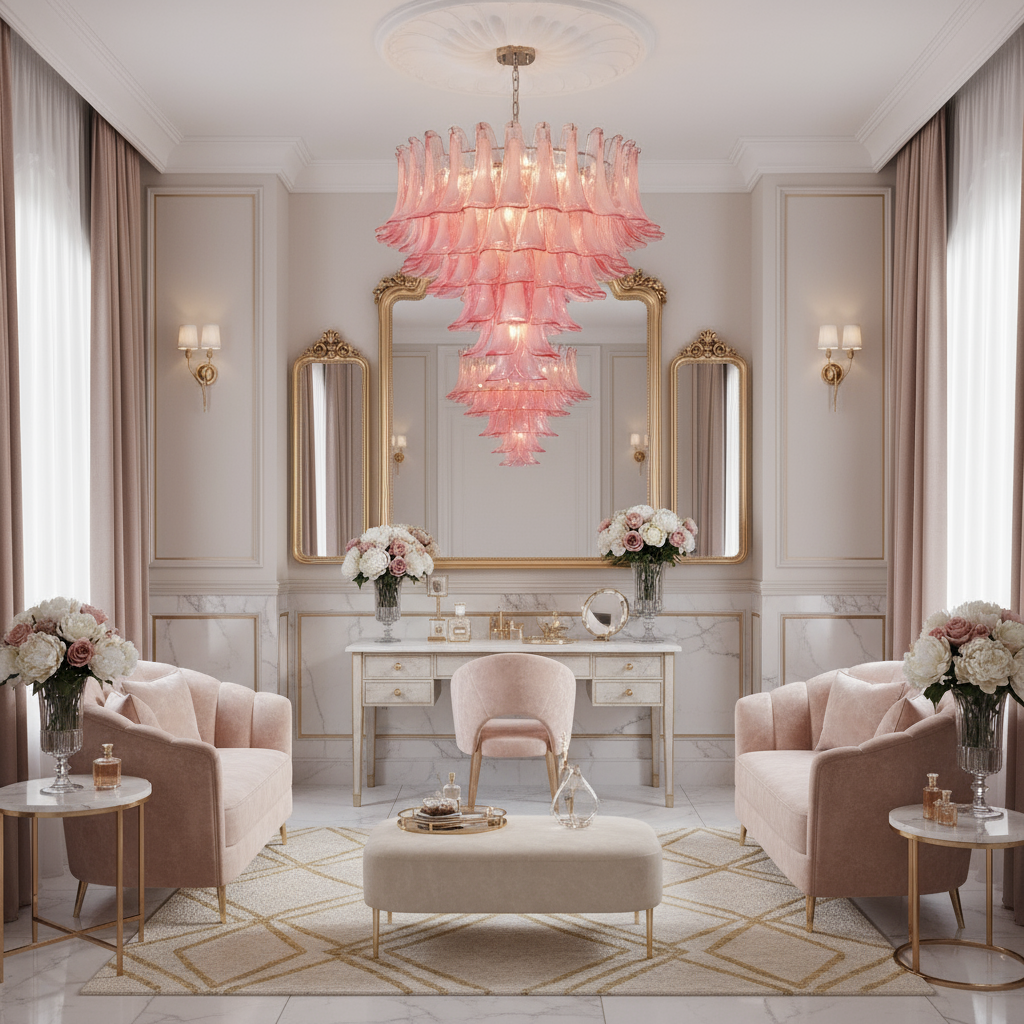 ROSELINE French Glass Chandelier