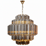 LUMIS Tiered Glass Cascade Chandelier