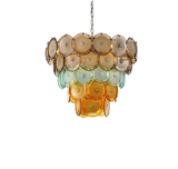 IRIDELLA Art Deco Colour Glass Chandelier