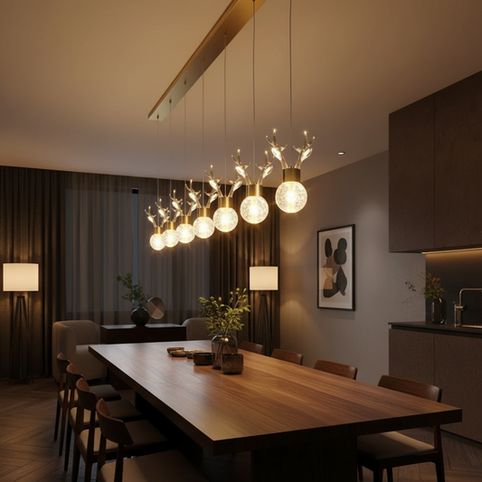 Luminora Bubble Deer Chandelier