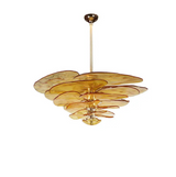 PETALURA Cascading Glass Petal Chandelier
