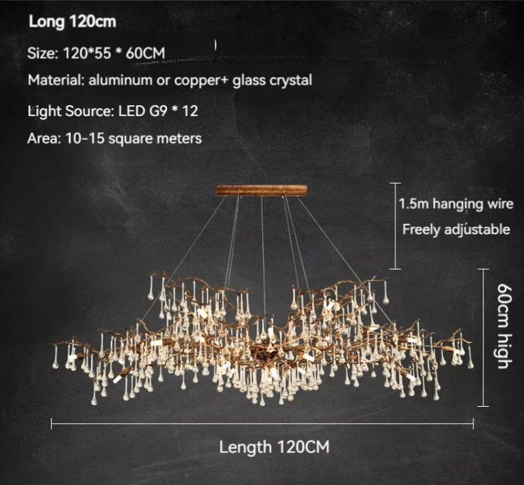 Celestia Crystal Branch Chandelier