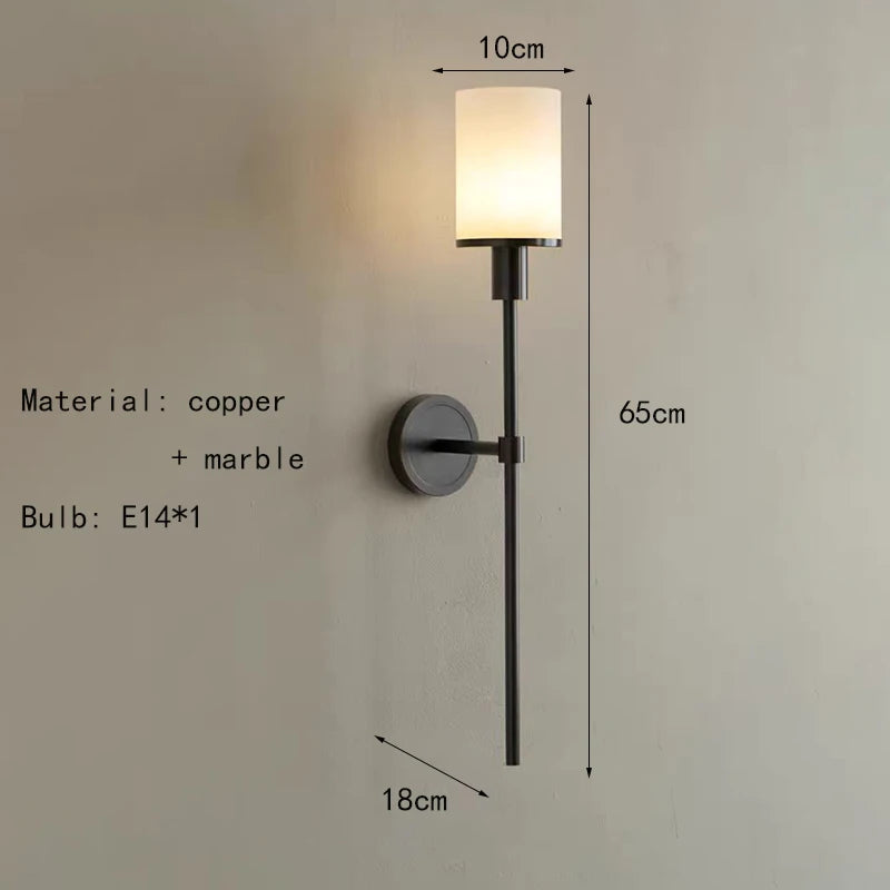 AurumStone Marble Wall Lamp