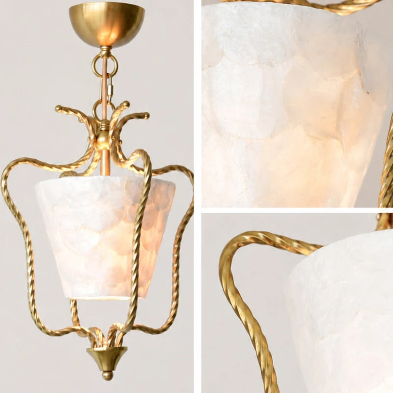 OSTRELLA Natural Shell Pendant Light