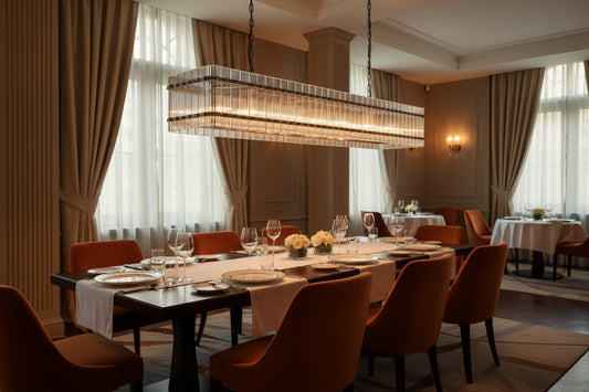 Luxe Prism Linear Crystal Chandelier