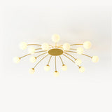 ORBITELLA Gold Globe Sputnik Ceiling Light