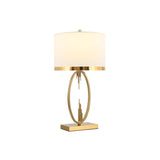 DORELLA Gold & Linen Table Lamp