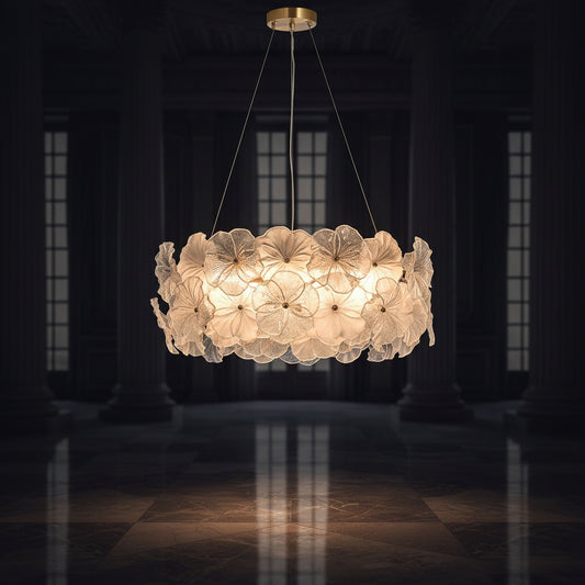 Valery Floral Glass Chandelier