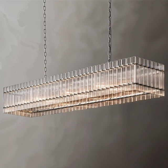 Luxe Prism Linear Crystal Chandelier