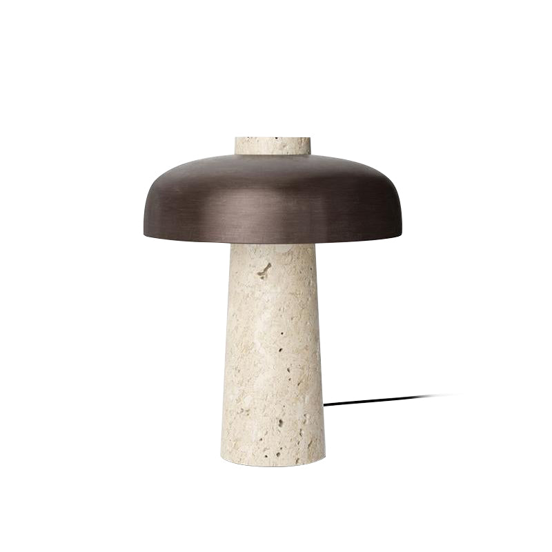 Travertine Halo Table Lamp