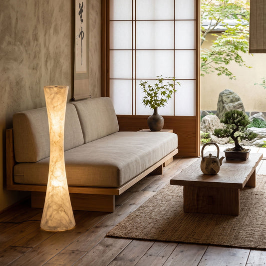 GELSINA Mulberry Silk Floor Lamp