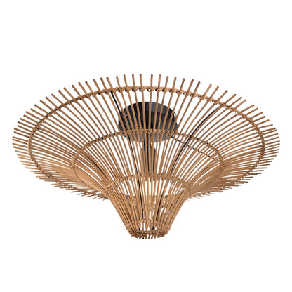 Modern Large Rattan Pendant Light – Woven Ceiling Lampshade