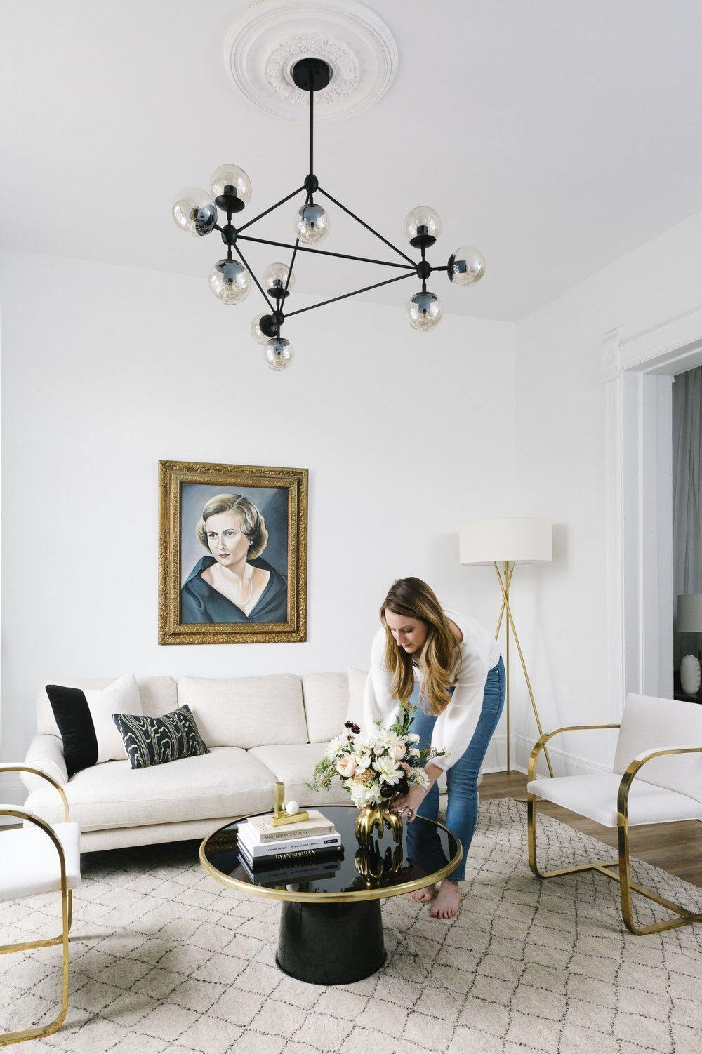 PERLAGE Glass Globe Cluster Chandelier