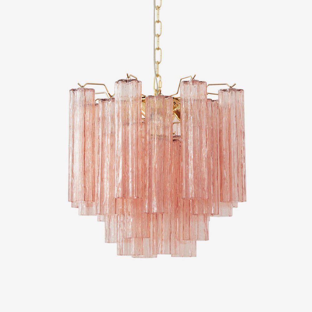 CANNETO Glass Tube Chandelier