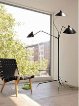 Linea Noir Minimalist Floor Lamp