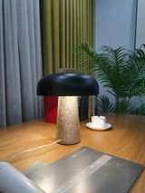 Travertine Halo Table Lamp