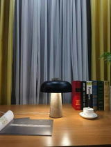 Travertine Halo Table Lamp