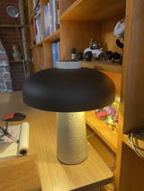 Travertine Halo Table Lamp