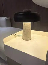 Travertine Halo Table Lamp