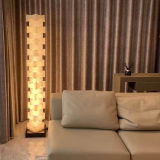 Luxury Stacked Alabaster Floor Lamp