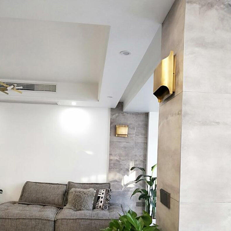 Arc Fold Brass Wall Sconce