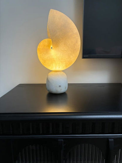 Conch Alabaster Table Lamp