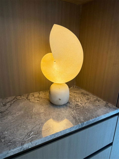 Conch Alabaster Table Lamp