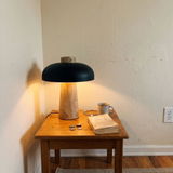 Travertine Halo Table Lamp