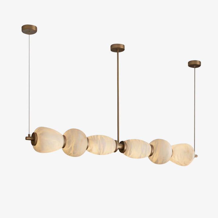 Alabera™ Pebble Linear Alabaster Chandelier