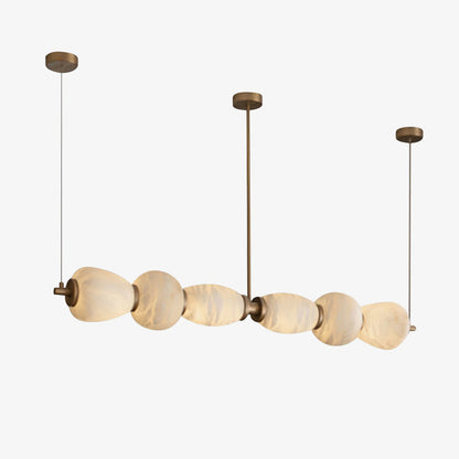 Alabera™ Pebble Linear Alabaster Chandelier