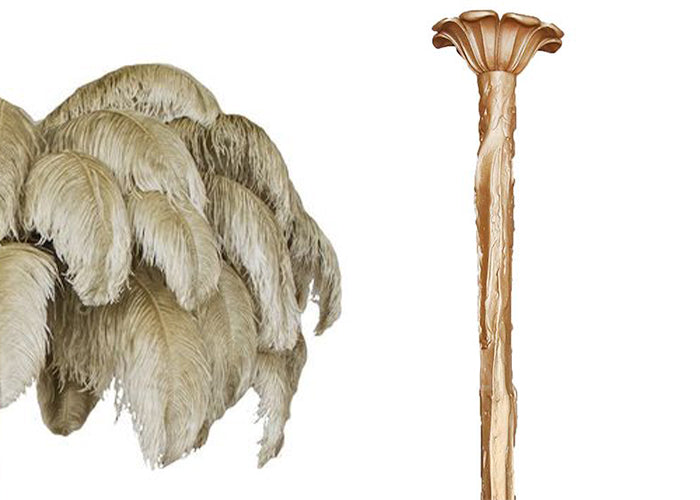 Feather Ostrich Chandelier