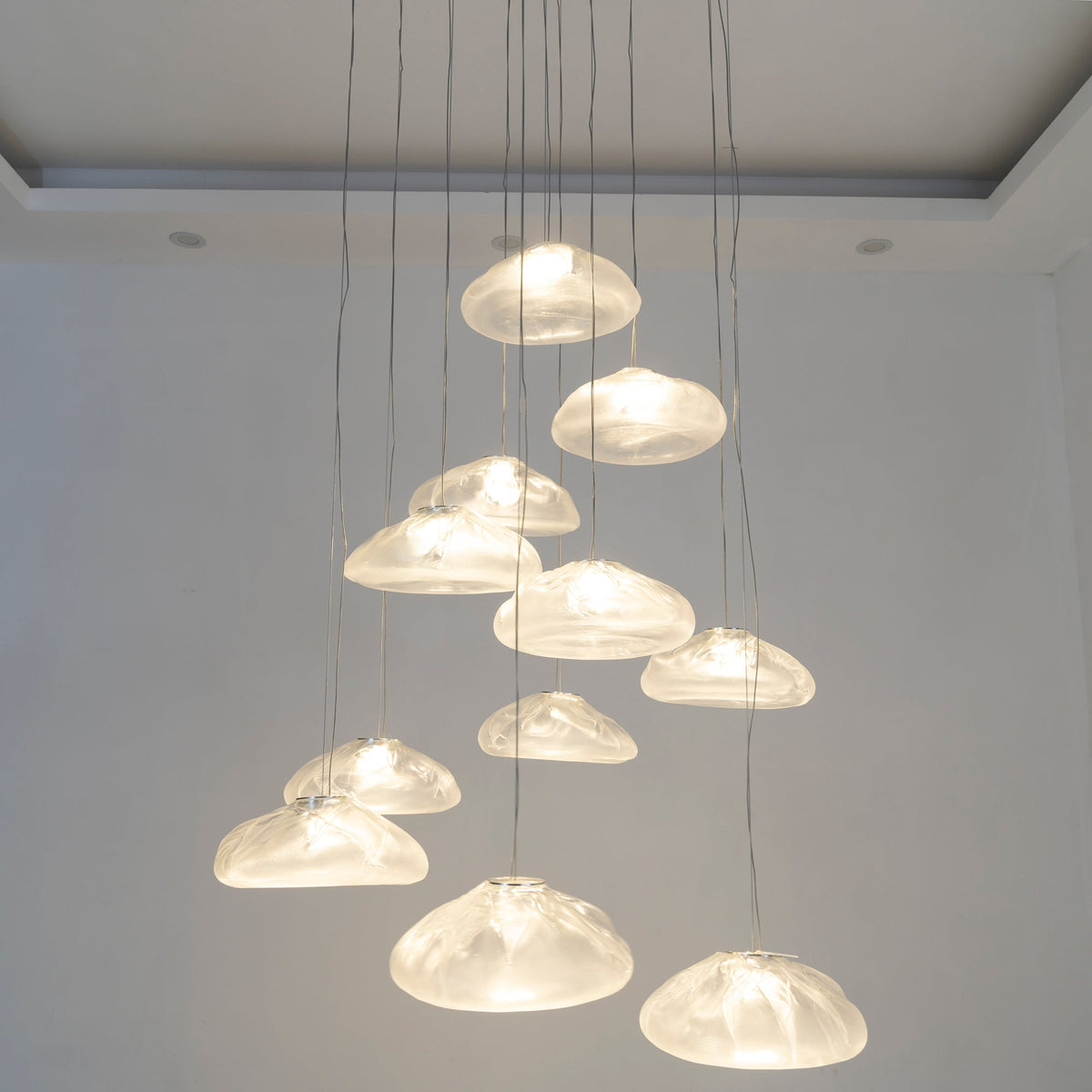 LENTE Glass Dome Cluster Pendant Light