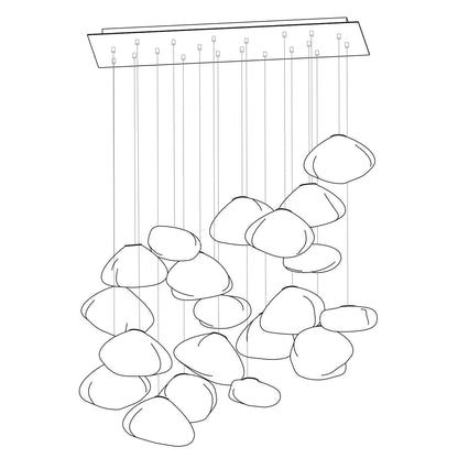 LENTE Glass Dome Cluster Pendant Light