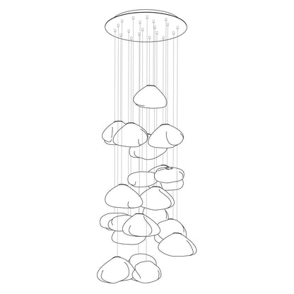 LENTE Glass Dome Cluster Pendant Light