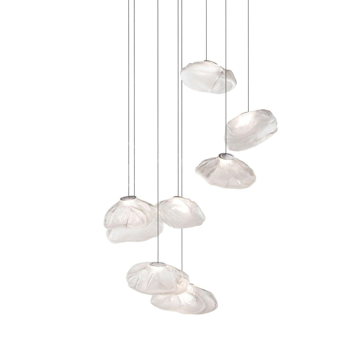 LENTE Glass Dome Cluster Pendant Light