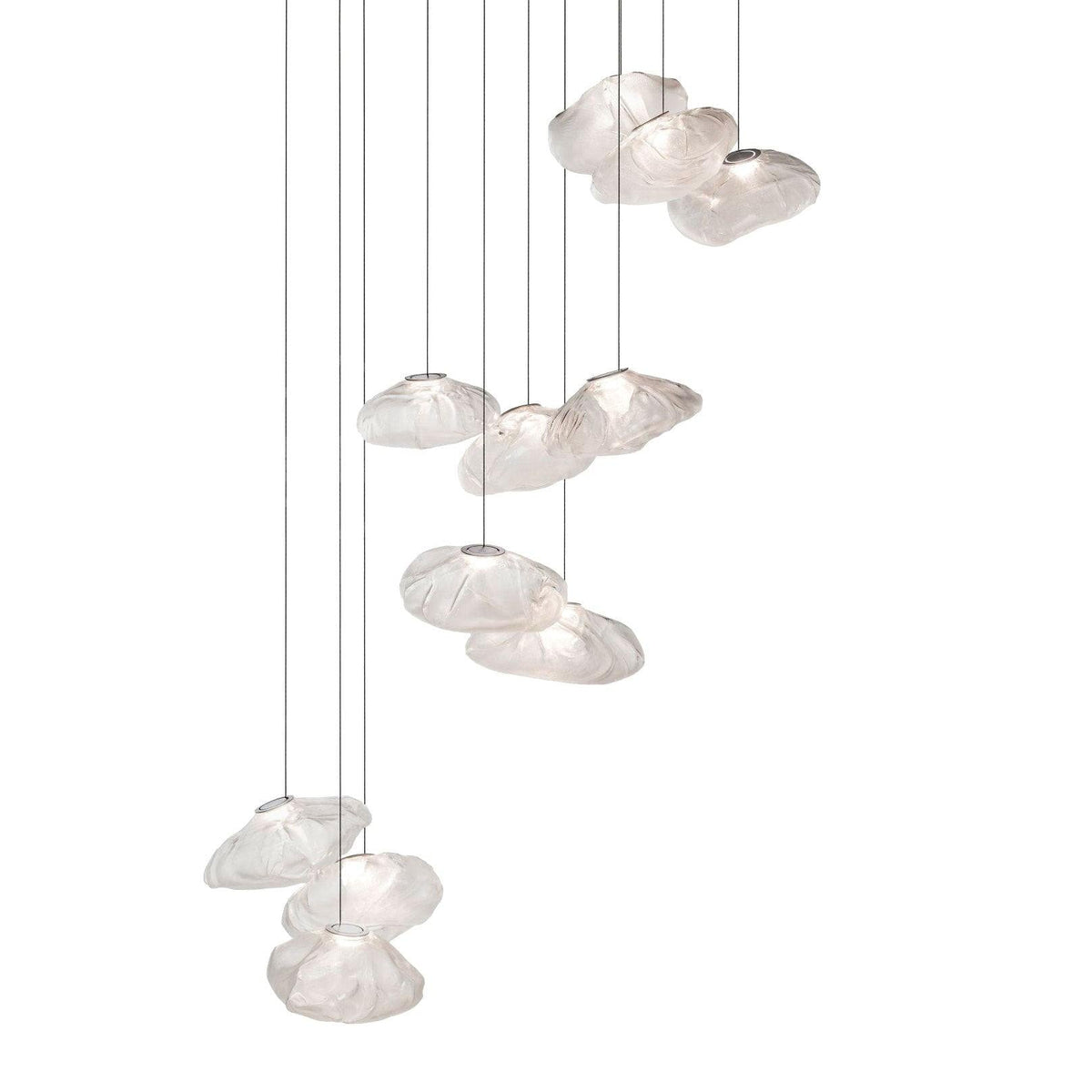 LENTE Glass Dome Cluster Pendant Light