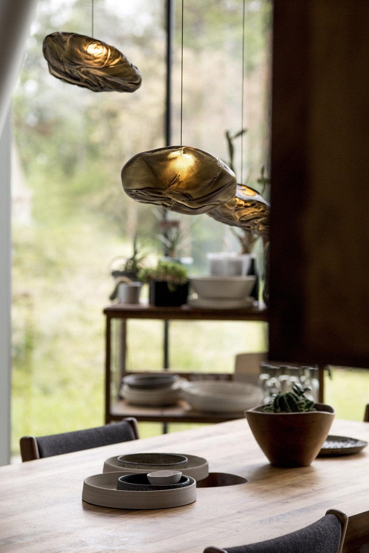 LENTE Glass Dome Cluster Pendant Light